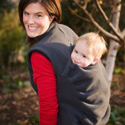 baby wearing vest